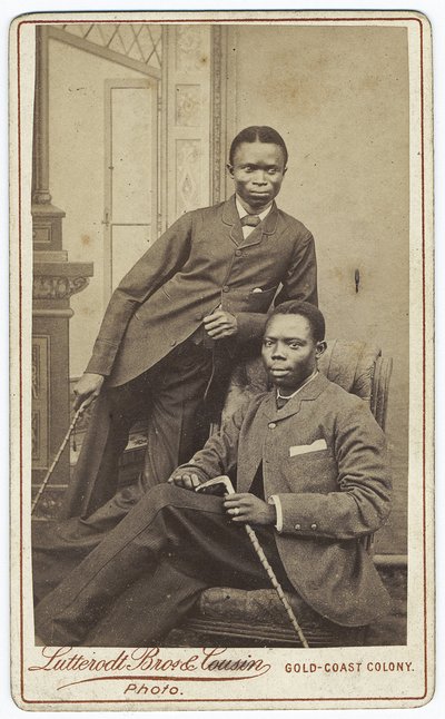 Double portrait, 1880s by Lutterodt Brothers